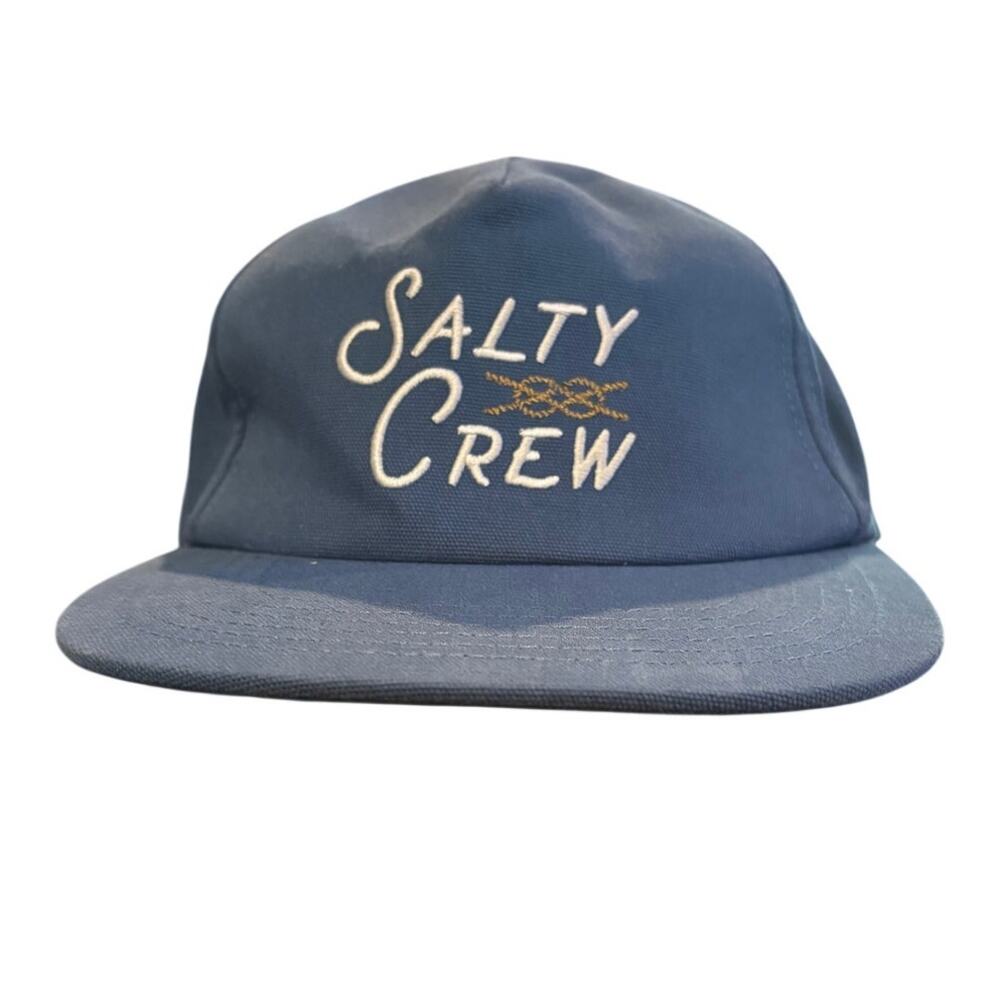 Salty Crew Snapback Hat Slate Blue 5 Panel Adjustable Cap New With Tags‎